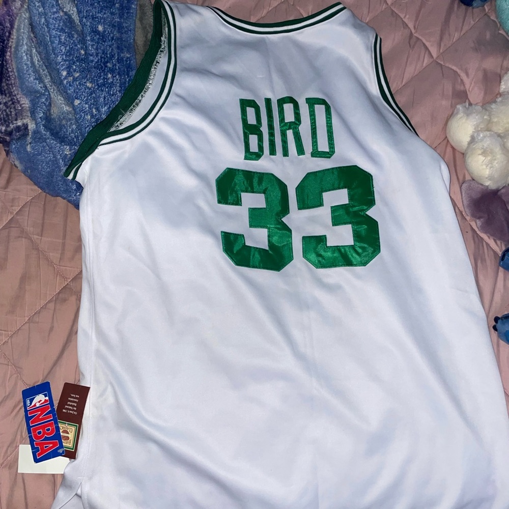 Bird and Sanders Jerseys from 1985-86